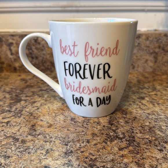 Pfaltzgraff 18oz Porcelain Mug Best Friend Bridesmaid - Picture 1 of 4